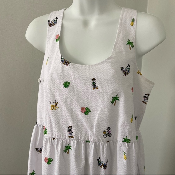 Disney x Tommy Bahama Seersucker Nova Wave Beach Cruiser Midi Dress size Small - Picture 4 of 9